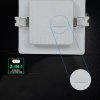 Panel wpuszczany downlight V-TAC 18W LED CREE CHIP kwadrat 220x220mm VT-61018CCT 3000K-4000K-6500K 1980lm 6 lat gwarancji